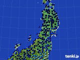 東北地方のアメダス実況(気温)(2018年01月24日)