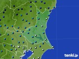 茨城県のアメダス実況(気温)(2018年01月24日)