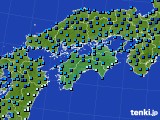 四国地方のアメダス実況(気温)(2018年01月25日)