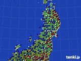 東北地方のアメダス実況(日照時間)(2018年01月26日)