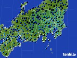 関東・甲信地方のアメダス実況(気温)(2018年01月26日)