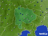 山梨県のアメダス実況(風向・風速)(2018年01月26日)