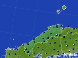 島根県のアメダス実況(日照時間)(2018年01月27日)