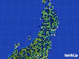 東北地方のアメダス実況(気温)(2018年01月27日)