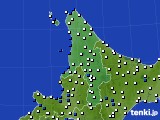 道北のアメダス実況(風向・風速)(2018年01月27日)
