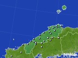 島根県のアメダス実況(降水量)(2018年01月28日)