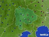 山梨県のアメダス実況(日照時間)(2018年01月28日)