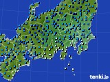 関東・甲信地方のアメダス実況(気温)(2018年01月28日)