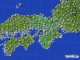 2018年01月28日の近畿地方のアメダス(風向・風速)