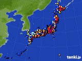 アメダス実況(日照時間)(2018年01月29日)