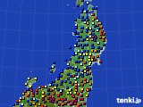 東北地方のアメダス実況(日照時間)(2018年01月30日)