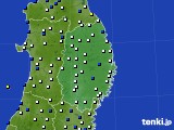 2018年01月30日の岩手県のアメダス(風向・風速)