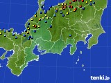 東海地方のアメダス実況(積雪深)(2018年01月31日)