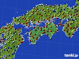 四国地方のアメダス実況(日照時間)(2018年01月31日)