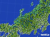 北陸地方のアメダス実況(気温)(2018年01月31日)