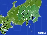 関東・甲信地方のアメダス実況(降水量)(2018年02月01日)