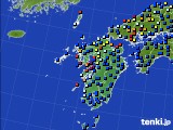 九州地方のアメダス実況(日照時間)(2018年02月01日)