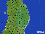 岩手県のアメダス実況(日照時間)(2018年02月01日)