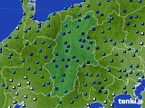 長野県のアメダス実況(気温)(2018年02月01日)