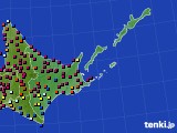 道東のアメダス実況(日照時間)(2018年02月02日)