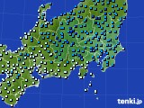 関東・甲信地方のアメダス実況(気温)(2018年02月02日)