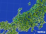 北陸地方のアメダス実況(気温)(2018年02月02日)