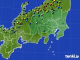 関東・甲信地方のアメダス実況(積雪深)(2018年02月03日)