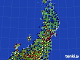 東北地方のアメダス実況(日照時間)(2018年02月03日)