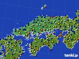 2018年02月03日の中国地方のアメダス(日照時間)