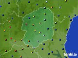 栃木県のアメダス実況(日照時間)(2018年02月03日)