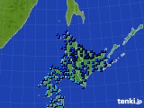 北海道地方のアメダス実況(気温)(2018年02月03日)