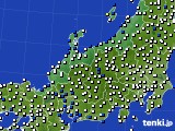 2018年02月03日の北陸地方のアメダス(風向・風速)