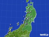 東北地方のアメダス実況(降水量)(2018年02月04日)