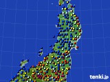 東北地方のアメダス実況(日照時間)(2018年02月04日)