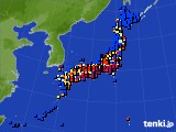 アメダス実況(日照時間)(2018年02月04日)