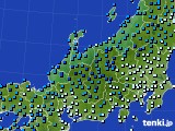 北陸地方のアメダス実況(気温)(2018年02月04日)