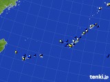 沖縄地方のアメダス実況(風向・風速)(2018年02月04日)