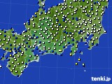 東海地方のアメダス実況(風向・風速)(2018年02月04日)
