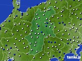 2018年02月04日の長野県のアメダス(風向・風速)