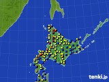 北海道地方のアメダス実況(積雪深)(2018年02月05日)