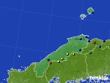 2018年02月05日の島根県のアメダス(積雪深)