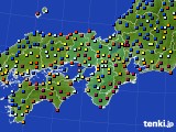 2018年02月05日の近畿地方のアメダス(日照時間)
