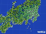 関東・甲信地方のアメダス実況(気温)(2018年02月05日)