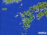 九州地方のアメダス実況(風向・風速)(2018年02月05日)