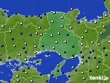 兵庫県のアメダス実況(風向・風速)(2018年02月05日)