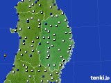 岩手県のアメダス実況(風向・風速)(2018年02月05日)