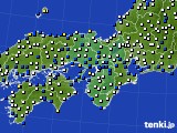 近畿地方のアメダス実況(風向・風速)(2018年02月06日)