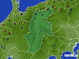 長野県のアメダス実況(積雪深)(2018年02月07日)