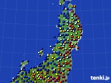 東北地方のアメダス実況(日照時間)(2018年02月07日)