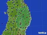 岩手県のアメダス実況(日照時間)(2018年02月07日)